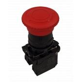 Agerauto E7229 - PARADA DE EMERGENCIA TELMEC ZB5-ROJO D:40MM-1NF/1NO"P